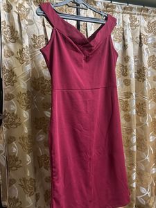 Elegant Maroon Dress