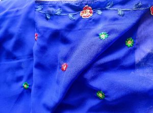New Without Tag- Embroidered Saree