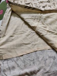 Gadwal cotton suit with tribal print