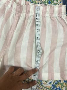 Striped Pink Night Suit