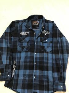 Stripped  Double Pocket Cargo Shirt