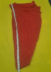 Red Kurta Set with Mirror Work