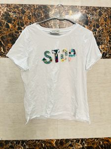 Women White Tshirt