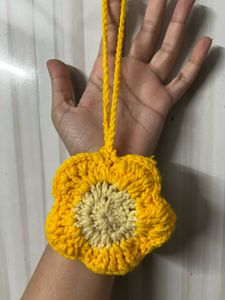 Cute Handmade Crochet Flower Pouch