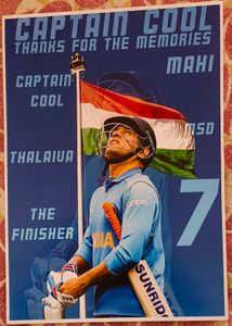 MS DHONI WALL POSTERS . 4PCS