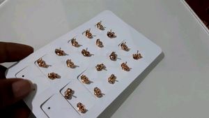10 Pairs Combo  Rose Gold AEarrings Stud