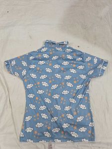 Cute Cloud &amp; Star Pajama Set