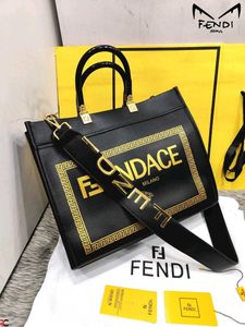 Fendi Roma Black LARGE SUNSHINE TOTE BAG*