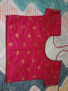 Pink &amp; Gold Polka Dot Blouse