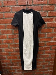 Black &amp; White Panel Tee