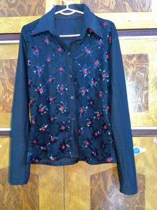 Floral Embroidered Top