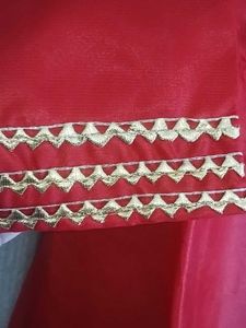 Elegant Red Embroidered long ankle length Kurta