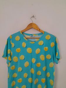 Blue Printed Top (Women's)