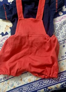 stylish cotton dungaree for kid.