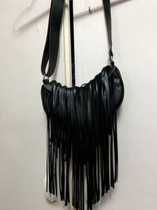 H&amp;M Chic Fringed black Crossbody Bag