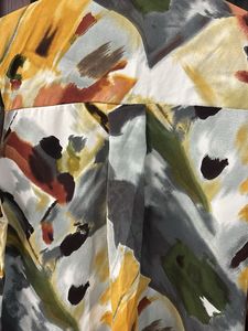 Abstract Print Multi Coulour Button-Up Shirt
