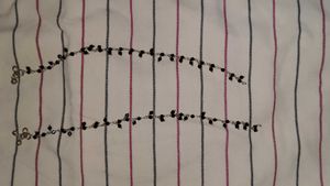Anklet With Black Beads