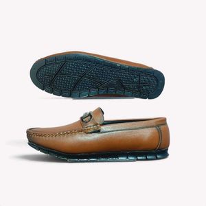 Stylish Brown Leather Loafers
