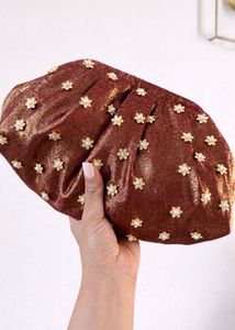 Sparkling Floral Clutch Bag