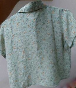 printed green casual shirt