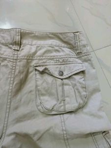 Women's Beige Cargo Pants