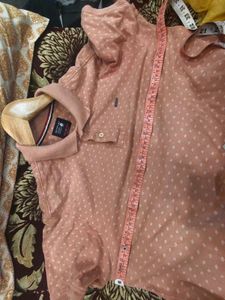 Men's Pink Polka Dot Polo Shirt