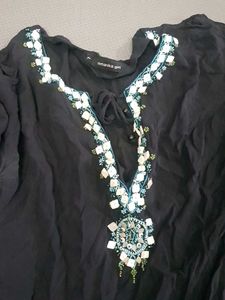 See Through Chiffon Long Top