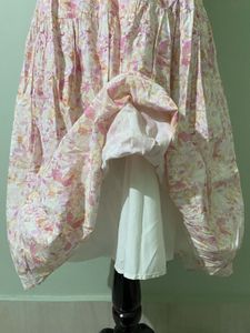 Decent Floral Smocked Puff sleeve Dress