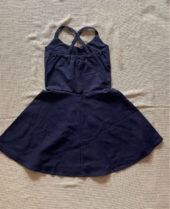 Navy Blue Fit and Flare Dress