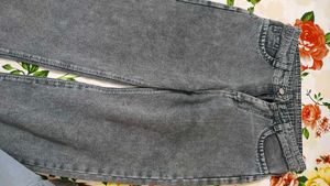 2 branded jeans ( charcoal and sky blue color)