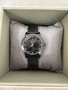 VanHeusen Black Mesh Band Watch