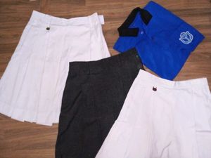 School Uniform Set: 3 Skirts,1 t-shirt