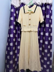 Elegant Cream Knit dress