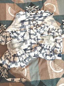 crop Top|| Party Wear ||Colour -White & Blue