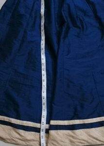 Lehanga Set Of Blue And Biscuit Colour