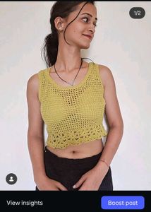 crochet crop top
