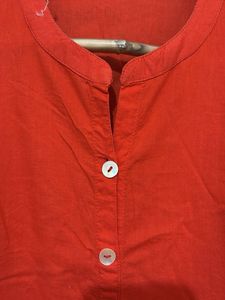 Vibrant Orange Kurti