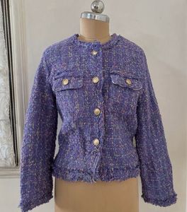 Tweed Jacket with Scarf