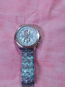 Stylish Silver Curren Watch for men