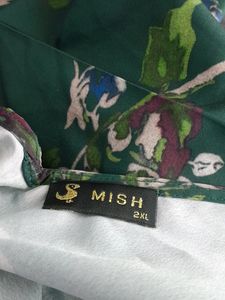 Green Printed Dress (Women's)