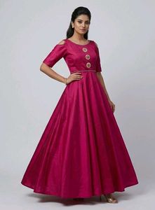 Elegant Pink Ethnic Gown
