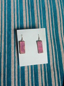 Pink Dangle Earrings