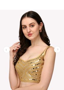 Designer Mirror Work Blouse