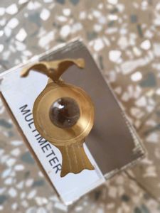 Crystal Shivling With Brass Stand
