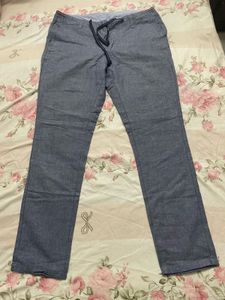 Men's Blue Casual Pants