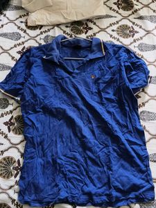 Blue Short Sleeve Casual Shirt