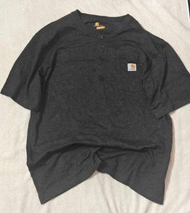 Carhartt Men's Dark Grey Henley T-Shirt
