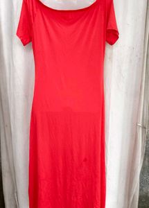 1237. Coral sexy bodycon