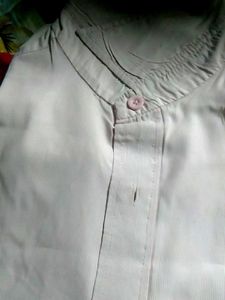 Elegant Light Blue Striped Blouse