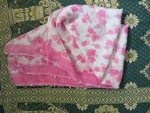 Beautiful Floral Print thuppatta with Sequins